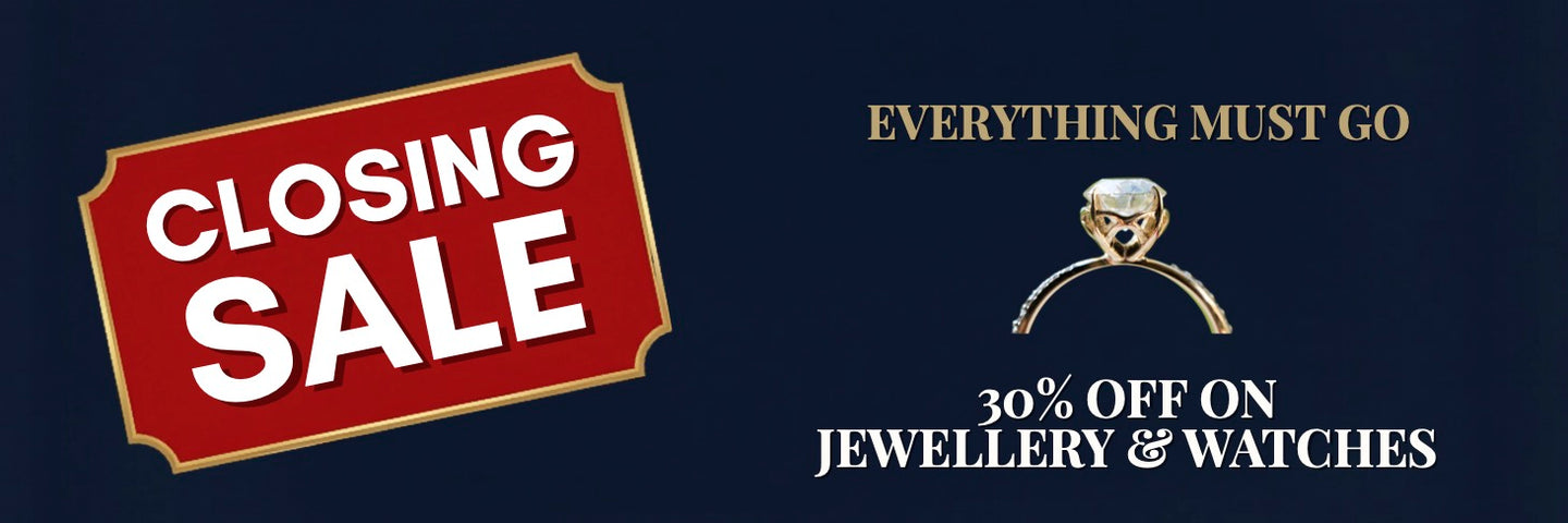 Promotional banner with 'Closing Sale' and 'Everything Must Go' text on a dark background.